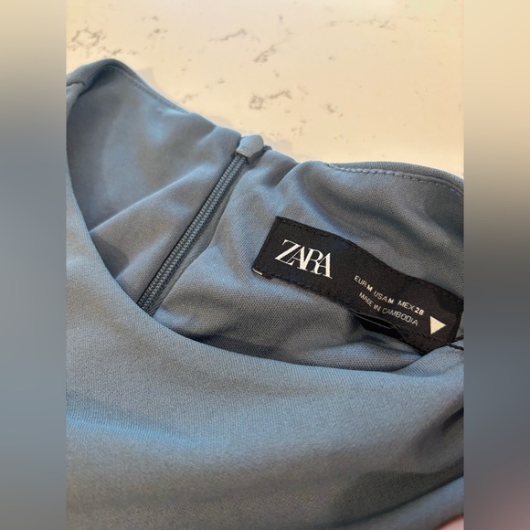 Zara Blue Midi Dress - Picture 3 of 6